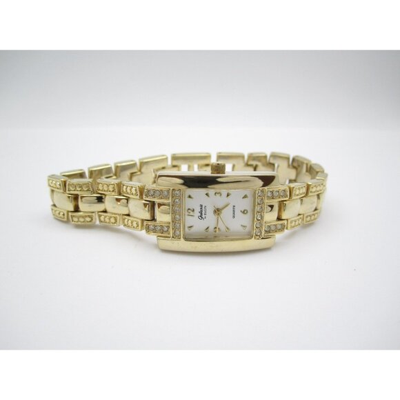 Women Galaxie By Elgin Quartz WR Analog 19mm Tank Watch (H936) "New Battery" - Picture 7 of 10